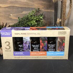 Better Homes & Gardens 843283116859 And 3 Pack Pure Essential Oil Lavender Tangerine Cedarwood