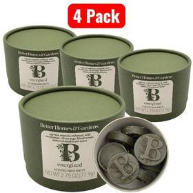 Better Homes & Gardens 843283140236 4 Pack And Energized Oil Infused Scented Wax Melts 2.75 Oz