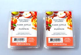 Better Homes & Gardens 843283140595 And Farm Apple Pumpkin Wax Melts 2 Packs New