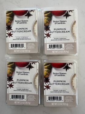 Better Homes & Gardens 843283159399 And Scented Wax Cubes 2.5oz 4-pack Pumpkin Buttercream