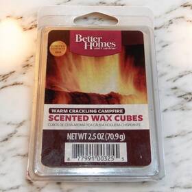 Better Homes & Gardens 877991003255 And Scented Wax Cubes Melts Warm Crackling Campfire 2.5oz Htf