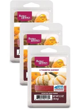 Better Homes & Gardens 877991011700 And Scented Wax Cubes A Thankful Harvest 2.5 Oz Le New