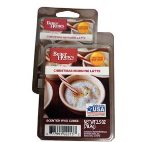 Better Homes & Gardens 877991022133 And Le Christmas Morning Latte Scented Wax Cubes 2.5 Oz New