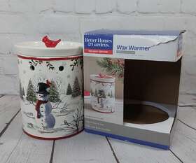 Better Homes & Gardens 877991067547 And Heritage 2017 Winter Forest Wax Warmer Snowman Deer