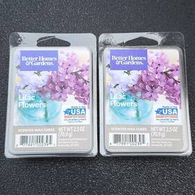 Better Homes & Gardens Bh11-059-099-13 Bhg Lilac Flowers Scented Wax Melts Cubes 2 Packs 2.5 Oz Ea Usa Made Wickless