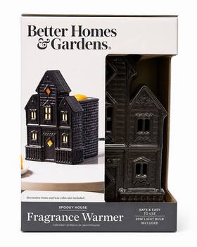 Better Homes & Gardens Bh45-101251-194w And Spooky House Fragrance Wax Warmer Halloween Black Ceramic