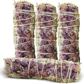 Bsp-22 Bholi Sage Plus Lavender White Incense Sticks Pack Of 4 For Cleansing Energy