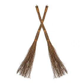 Bindle & Brass 445008526542 36 Inch Pumpkin Spice Scented Broom 2-pack