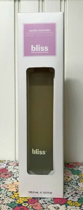 Bliss 665098643890 New In Box Vanilla Lavender Reed Diffuser 3.5 Oz