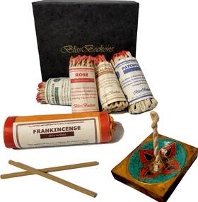 Blissbeckons 198168737835 Handmade Tibetan Incense Gift Set 150 Pcs Variety Pack Frankincense