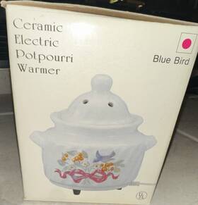 Blue Bird 38006 Vintage 80 S Ribbon Electric Potpourri Warmer Thermo Ul Floral