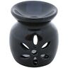 Bm102589  Benzara Alluring Ceramic Oil Diffuser With Leafy Pattern 842822184007