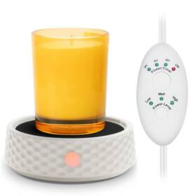 Ca0005wmw Bobolyn Electric Large Candle Warmer Plate - Ceramic Wax Warmers Timer Adjust