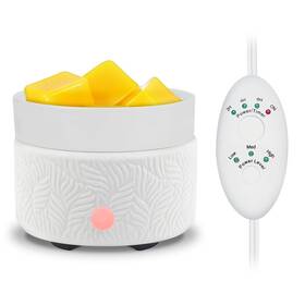 Us0020wmw Bobolyn Ceramic 3-in-1 Wax Melter With Timer Auto Shut Off And Silicone Dish For