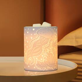 Hdr8240 Brand Inrorans Jellyfish Wax Melt Warmer Ceramic Oil Burner With Timer Electric Candle