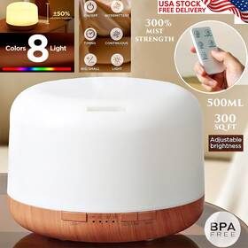 Inn-gr-ad-yl50 Branded 500ml Essential Oil Diffuser Led Ultrasonic Aromatherapy Humidifier Vaporizer