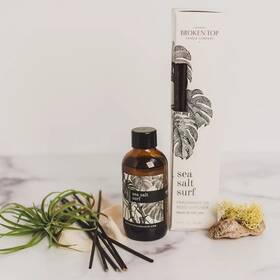 Broken Top 810055700141 Natural Reed Diffuser Set Sea Salt Surf