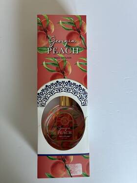 Brooklyn Fragrance 049696402989 Co. Georgia Peach Reed Diffuser Reeds Fresh And Clean - New