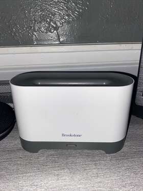 Bsdiff680wh Brookstone Aroma Oil Diffuser With Soft Led Light 15ml For Parts Or Rapair