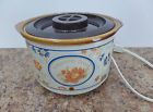 3207 Brown Vintage Potpourri Electric Floral Crock Warmer Pot Prices Large Blue Rival