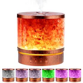 408-a Bwjbsw Essential Oil Diffuser Himalayan Salt Lamp Combo 400ml Ultrasonic Cool Mist W
