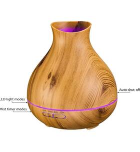 Bzseed 732240231905 550ml Aromatherapy Essential Oil Diffuser - Brown
