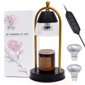 Cxw01 Cafzed Candle Warmer Lamp With Timer - Electric Black And 2 Bulbs Idea