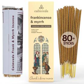Kt-8g45-l1jo Calmveda Church Frankincense And Myrrh Incense - 80 Sticks Charcoal Free Ma