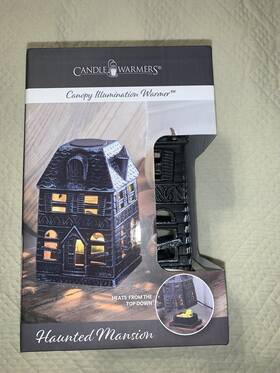 Candle Warmers 810102056351 Canopy Illumination Haunted Mansion Fragrance Melt Wax Warmer Nib