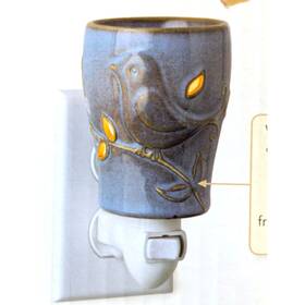 Candle Warmers 833245006861 Bluebird Pluggable Frangrance Warmer Blue Ceramic New Home Gift