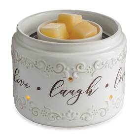 Candle Warmers 833245037230 Etc. Illuminaire Live Laugh Love Fan Fragrance Warmer- Whisp