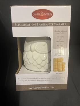 Candle Warmers 833245037735 Owl Illumination Electric Fragrance Wax Warmer