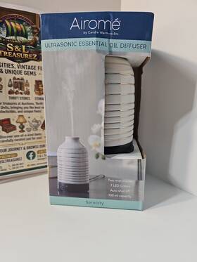 Candle Warmers Etc 833245031412 Airomeft Ultrasonic Essental Oil Diffuser With 7 Led Colors - Serenity