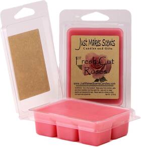 T04403hpkm Candles And Gifts 2 Pack - Fresh Cut Roses Scented Soy Wax Melts Bold Fragrance Cubes Hand