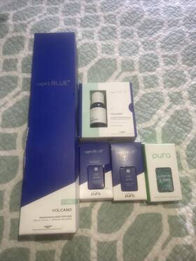Capri Blue 617018634884 Volcano Reed Diffuser Set 8oz Glass Bottle With Stix-new