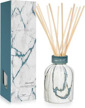 Cb-124-vol-r Capri Blue Modern Marble Reed Diffuser Set - Includes Sticks Scen