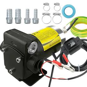 Yb0008 Caqeg 12v Dc Gasoline Diesel Fuel Transfer Pump With Connection Cables Upgraded Re