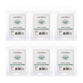 6-cube Carolina 129571 Agave And Citrus Scented Wax Melts Soy Blend Packs 2.46oz Each 6 Pack