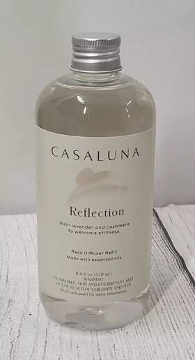 Casaluna 191908871110 350ml Reflection Reed Diffuser Refills Clear Lavender And Cashmere New