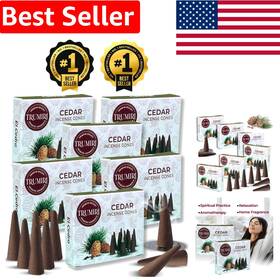 Cedar Incense Cones 810121334195 Pack Of 6 - 60 Soothing Dhoop For Calming Ambiance
