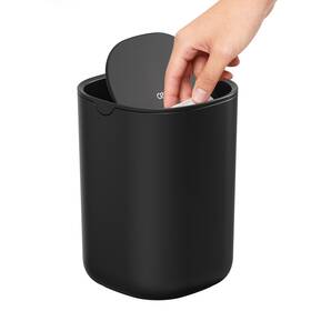 Amzusijs01blk020021 Cesun Mini Desktop Trash Can With Swing Lid 0.4 Gallon Small Desk