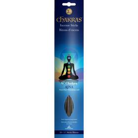 Chakras Incense 882604536068 Third Eye Chakra Sticks - Cinnamon And Sage 11 Inch 35g 60 Min Burn