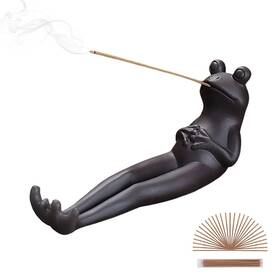 Czy-pd-1001 Changwanna Frog Incense Stick Holder - Ceramic Insence Burner Ash Catcher Ins