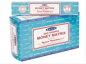 Chi-city Mall 756545851194 Satya Nag Champa Money Matrix Incense Sticks Signature Fragrance Net Wt