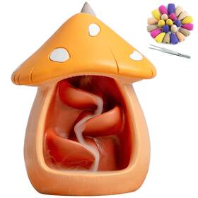 Chunche 717981329951 Cute Incense Holder With 60 Cones Handmade Waterfall Backflow Incens