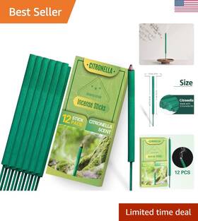 Citronella Incense Sticks 789964088483 12 Thick For Air Purification And Outdoor Gatherings