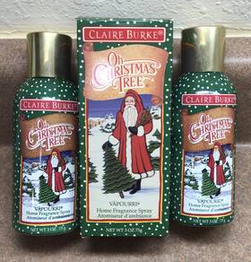 Claire Burke 040940406349 Vintage 1994 Oh Christmas Tree Spray Fragrance Lot Smells Like Pine