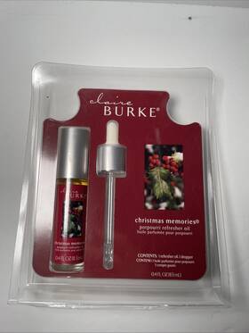 Claire Burke 046936033538 Christmas Memories Potpourri Refresher Oil With Dropper 0.4 Fl Oz Nos