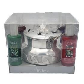 Claire Burke 046936034078 Stovetop Simmering Pot Set 5pc Aluminum Oils Complete W Box Rare