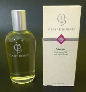Claire Burke 046936328207 Wisteria Simmering Oil Huile And Rechauffer 6oz New